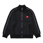 Diesel Felpa con Zip tinta unita con Logo Nero per Bambino J02490 NERO DIESEL 