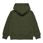 Diesel Felpa Chiusa tinta unita con Cappuccio Verde per Bambino J02502X VERDE DIESEL 