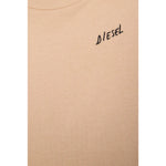 Diesel Shirt tinta unita con Logo Beige per Bambino J02528X BEIGE DIESEL 