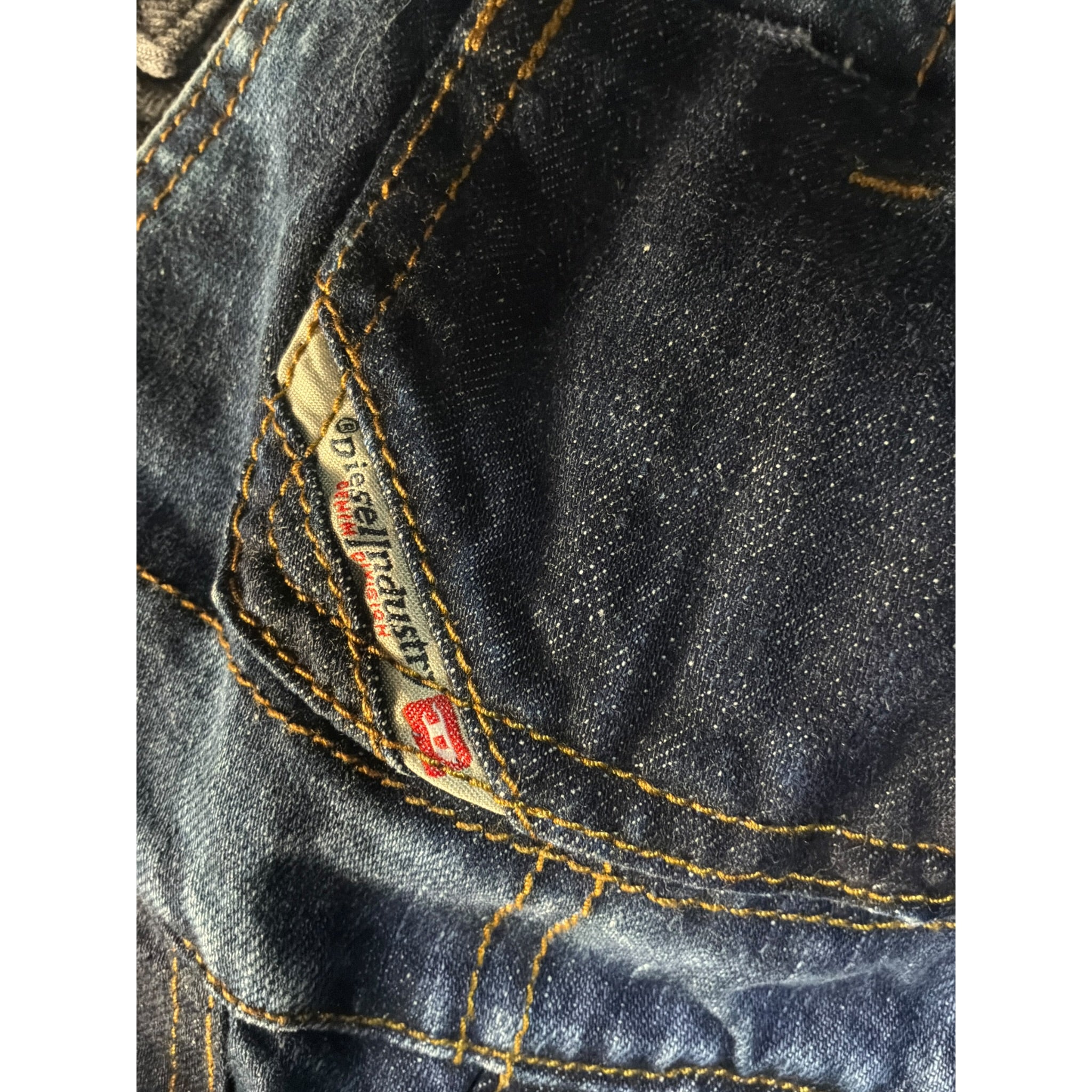 Diesel Salopette tinta unita In Denim Blu per Neonato K00101 BLU DIESEL 