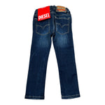 Diesel Jeans tinta unita con Girovita Regolabile Blu per Neonato K00242 BLU DIESEL 