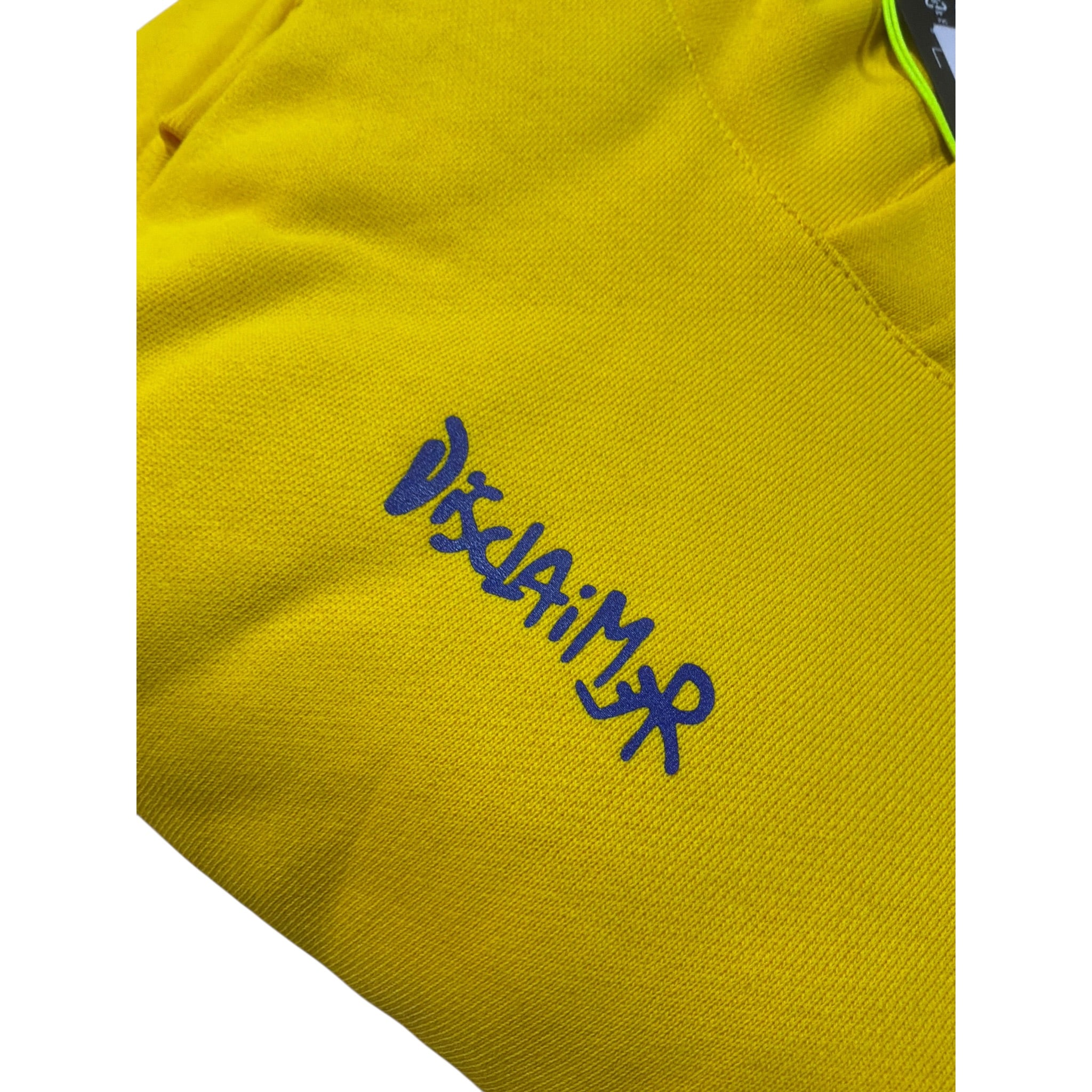 Disclaimer Felpa Chiusa con Cappuccio tinta unita con Logo Giallo per Bambino 25IDK58600X GIALLO DISCLAIMER 