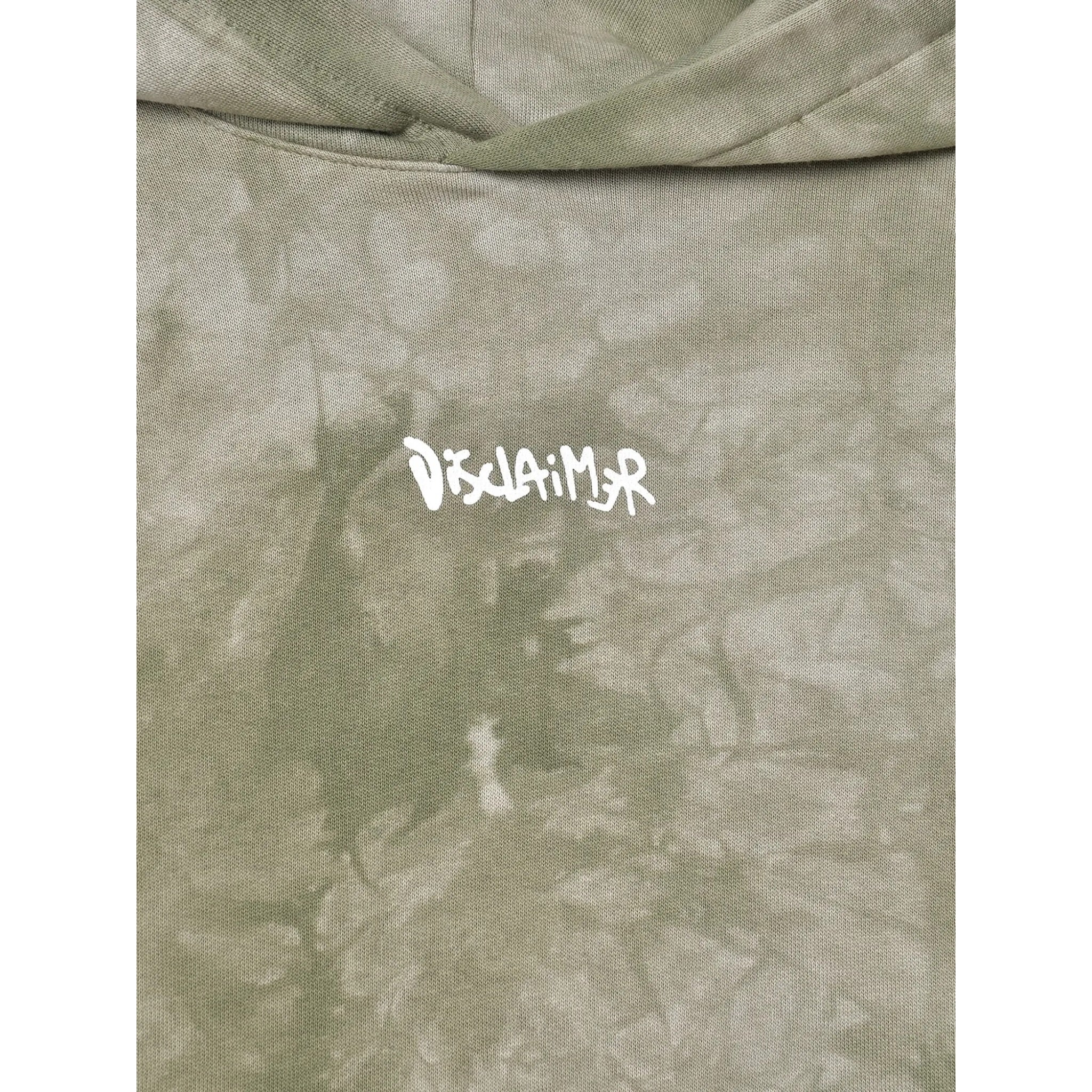 Disclaimer Felpa Chiusa con Cappuccio tinta unita Verde per Bambino 25IDK58609X VERDE DISCLAIMER 