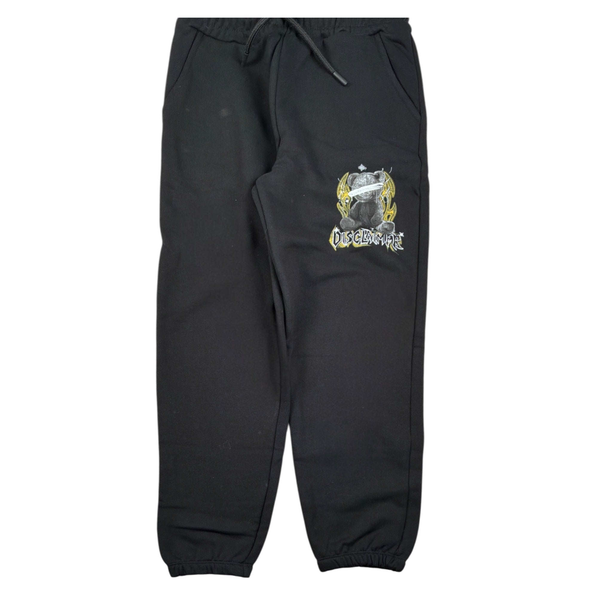Disclaimer Pantalone Modello Tuta tinta unita con Stampa Nero per Bambino 25IDK58678 NERO DISCLAIMER 