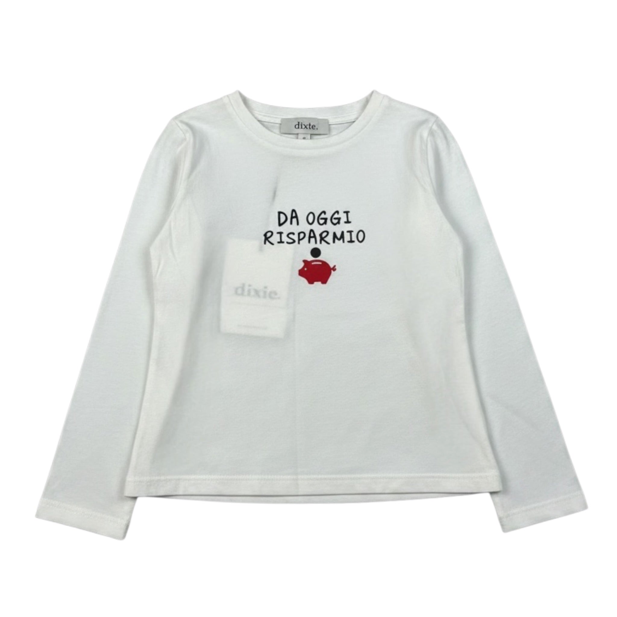 Dixie Shirt tinta unita con Stampa Bianco per Bambina ML51030G79 BIANCO DIXIE 