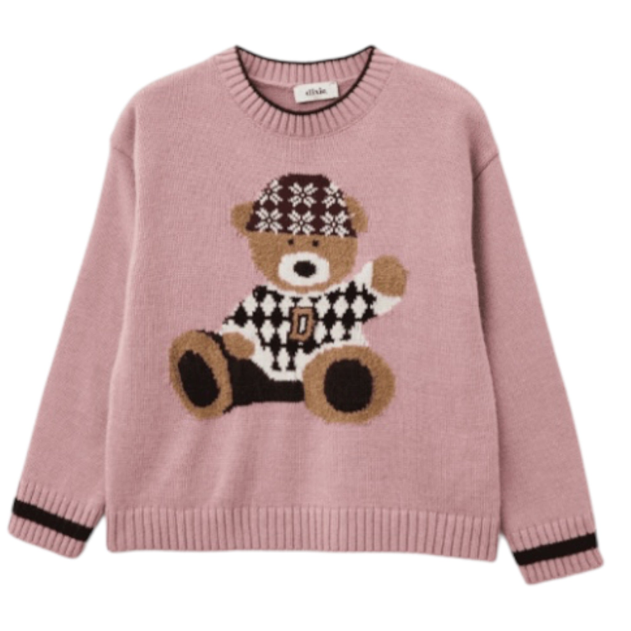 Dixie Maglia tinta unita Girocollo con Stampa Rosa per Bambina NBA7230G79 ROSA DIXIE 