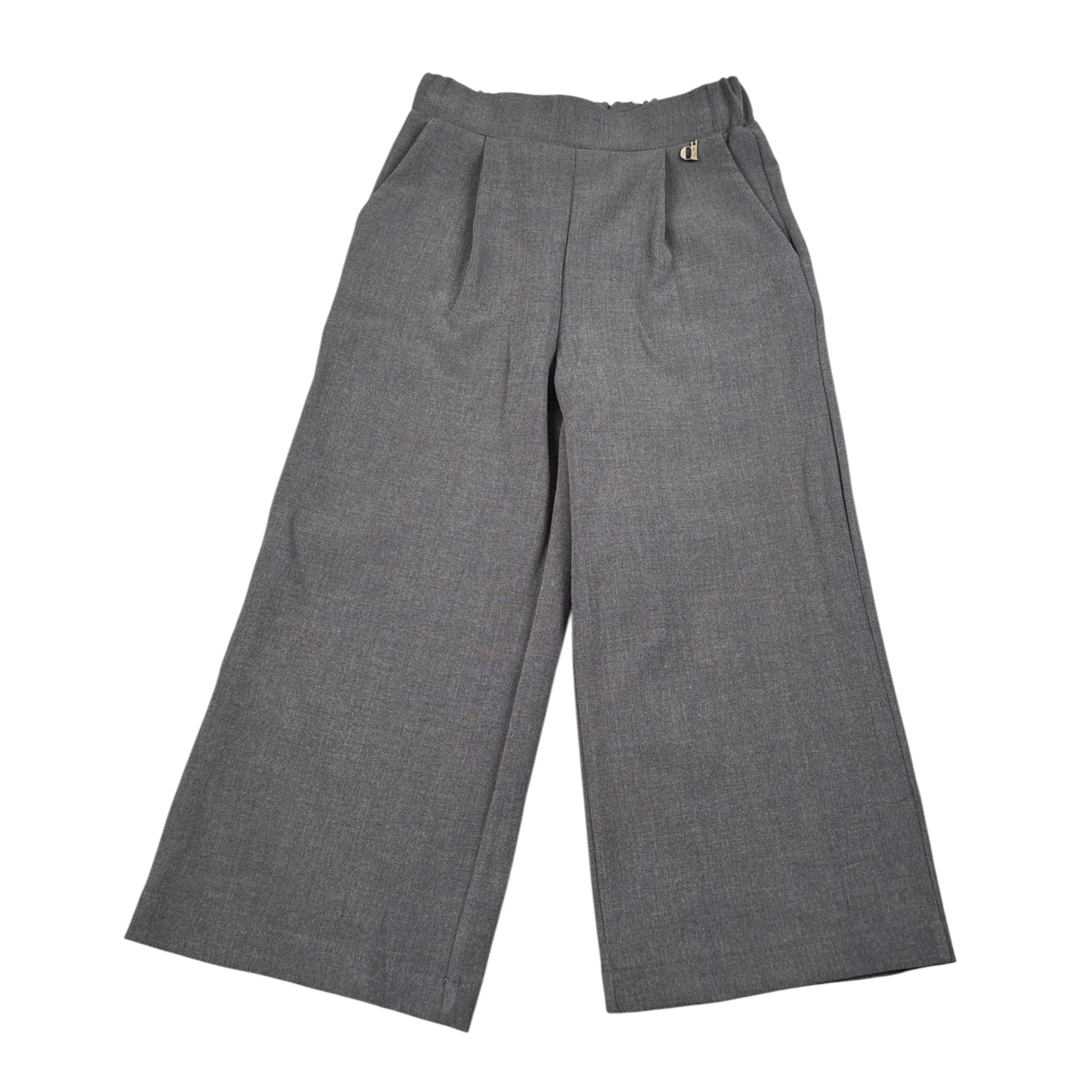 Dixie Pantalone tinta unita Modello Palazzo Grigio per Bambina PE69132G799 GRIGIO DIXIE 