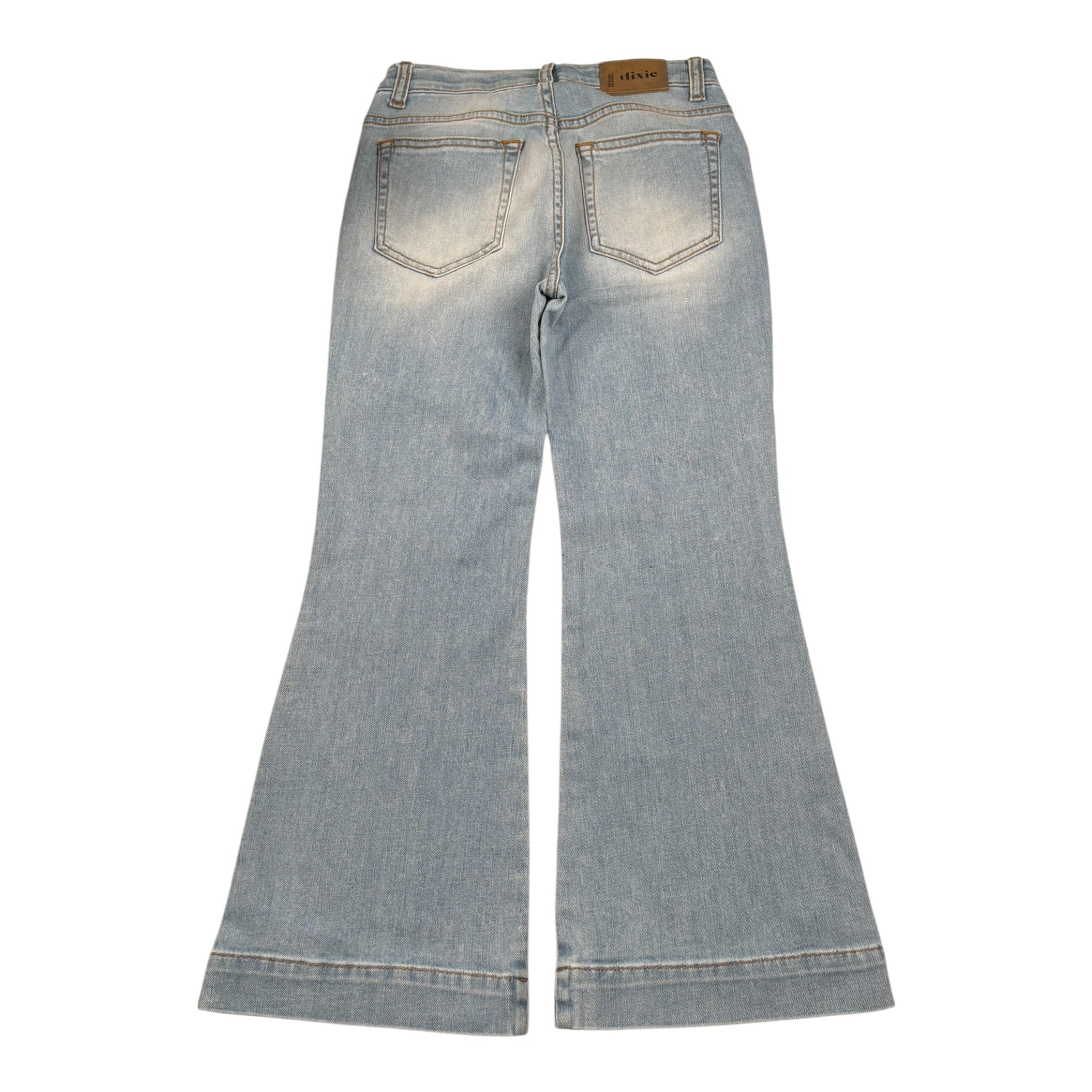 Dixie Jeans tinta unita Modello A Zampa Azzurro per Bambina PHB8012G64 AZZURRO DIXIE 