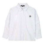 Dkny Camicia Manica Lunga tinta unita con Maniche Rimovibili Bianco per Bambino D62351 BIANCO DKNY 