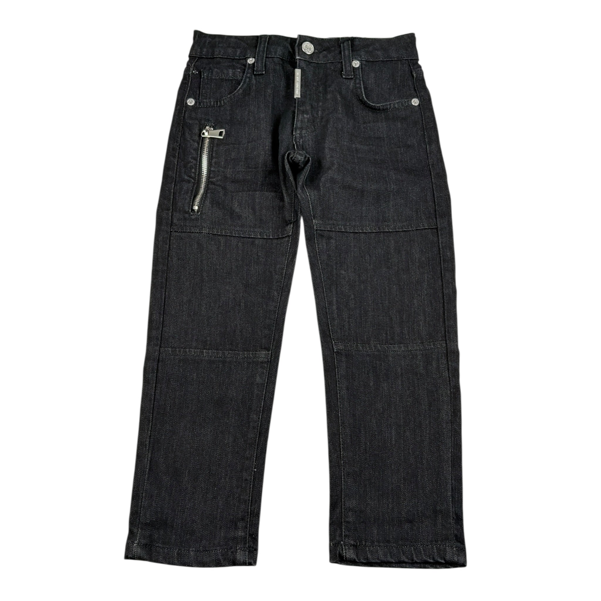 Do Not Conform Jeans tinta unita con Girovita Regolabile Nero per Bambino 34684 NERO DO NOT CONFORM 
