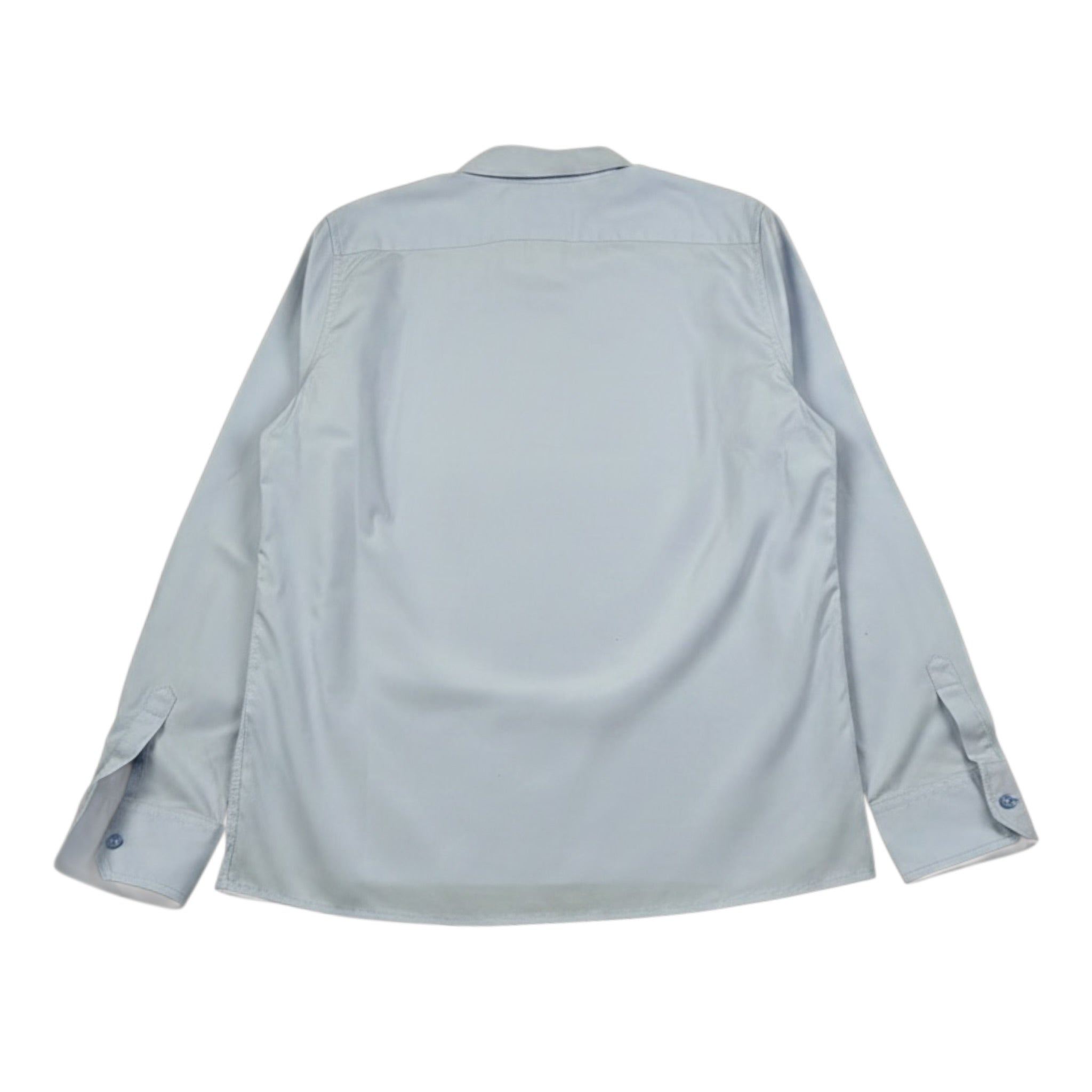 Dolce & Gabbana Camicia Manica Lunga tinta unita Azzurro per Bambino L43S48 AZZURRO DOLCE & GABBANA 