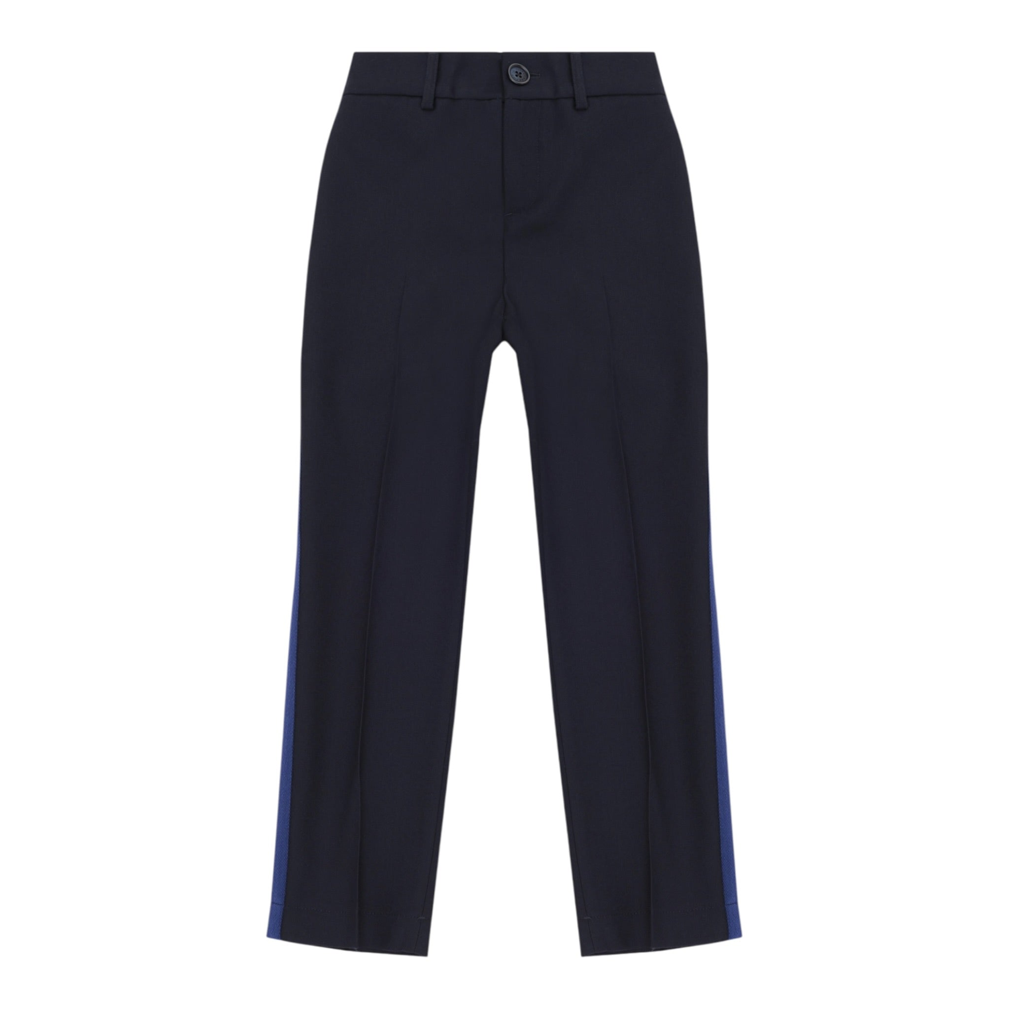 Dolce & Gabbana Pantalone tinta unita con Elastico In Vita Blu per Neonato L44P52 BLU DOLCE & GABBANA 
