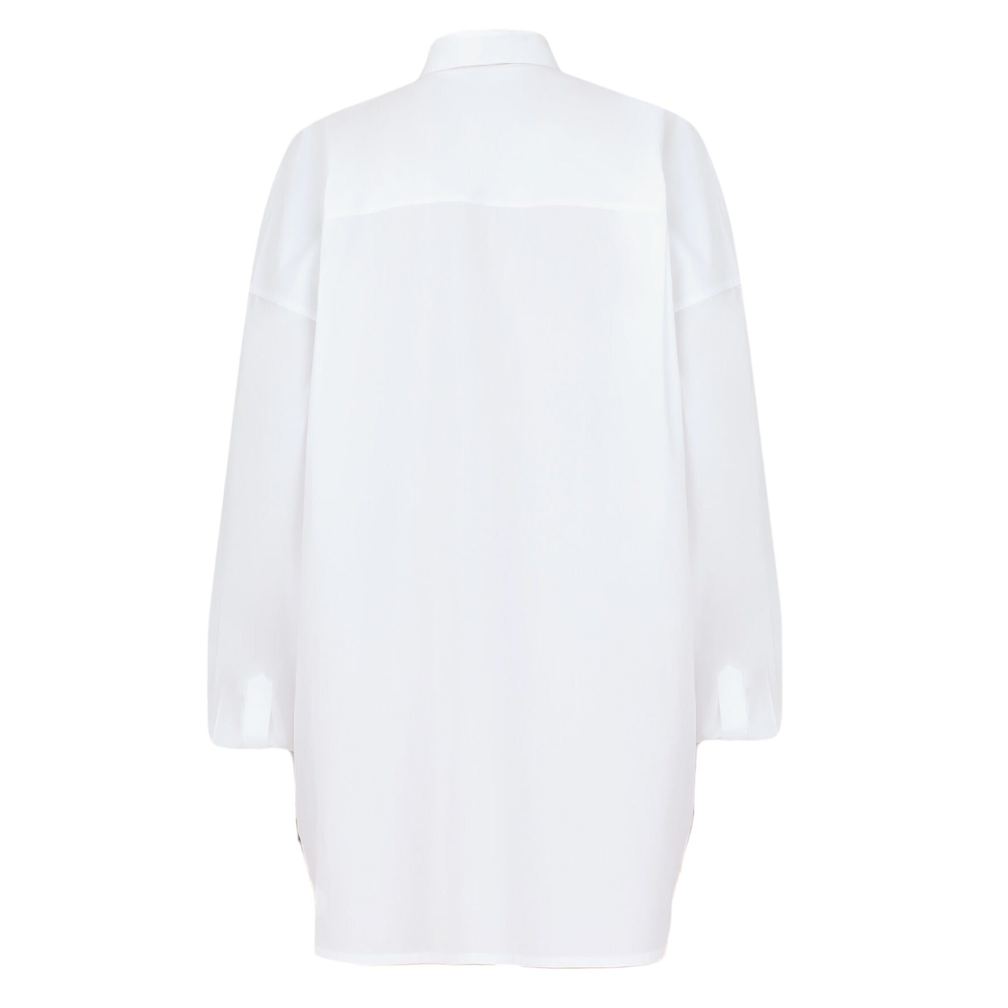 Dolce & Gabbana Camicia Manica Lunga tinta unita con Logo Bianco per Bambina L55S98 BIANCO DOLCE & GABBANA 