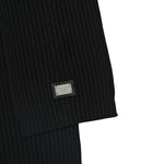 Dolce & Gabbana Sciarpa tinta unita con Logo Nero per Bambino LBKAB4 NERO DOLCE & GABBANA 