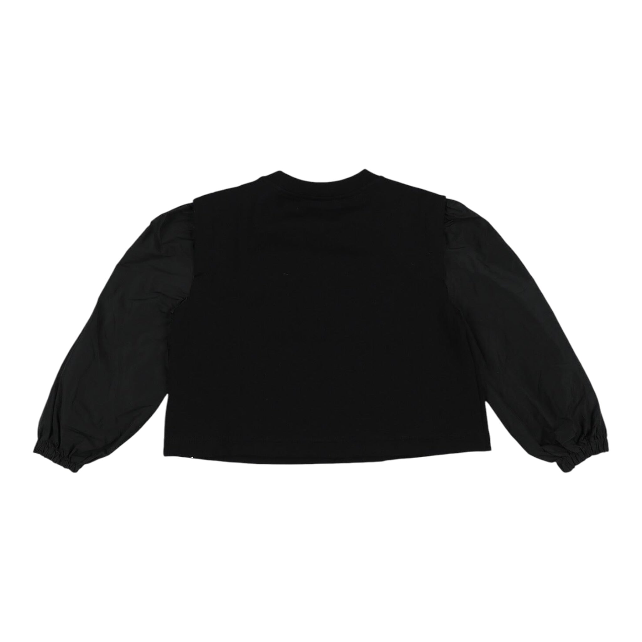 Dondup Felpa Chiusa Girocollo tinta unita con Logo Nero per Bambina DFFE022 NERO DONDUP 