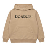 Dondup Felpa tinta unita con Stampa E Cappuccio Beige per Bambina DMFE018 BEIGE DONDUP 