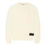 Dondup Maglia tinta unita con Logo Panna per Neonato DMMA029N PANNA DONDUP 