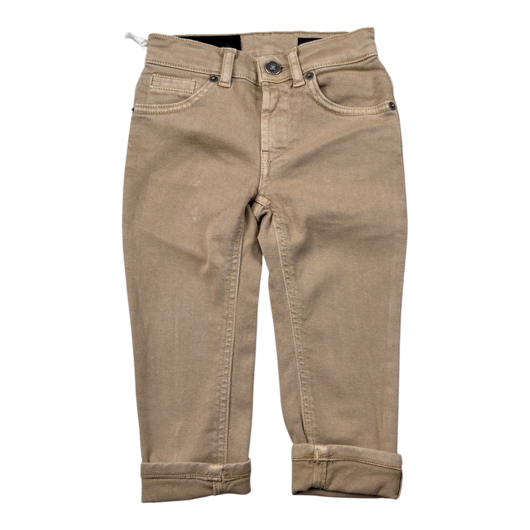 Dondup Pantalone tinta unita 5 Tasche Beige per Bambino DMPA161 BEIGE DONDUP 