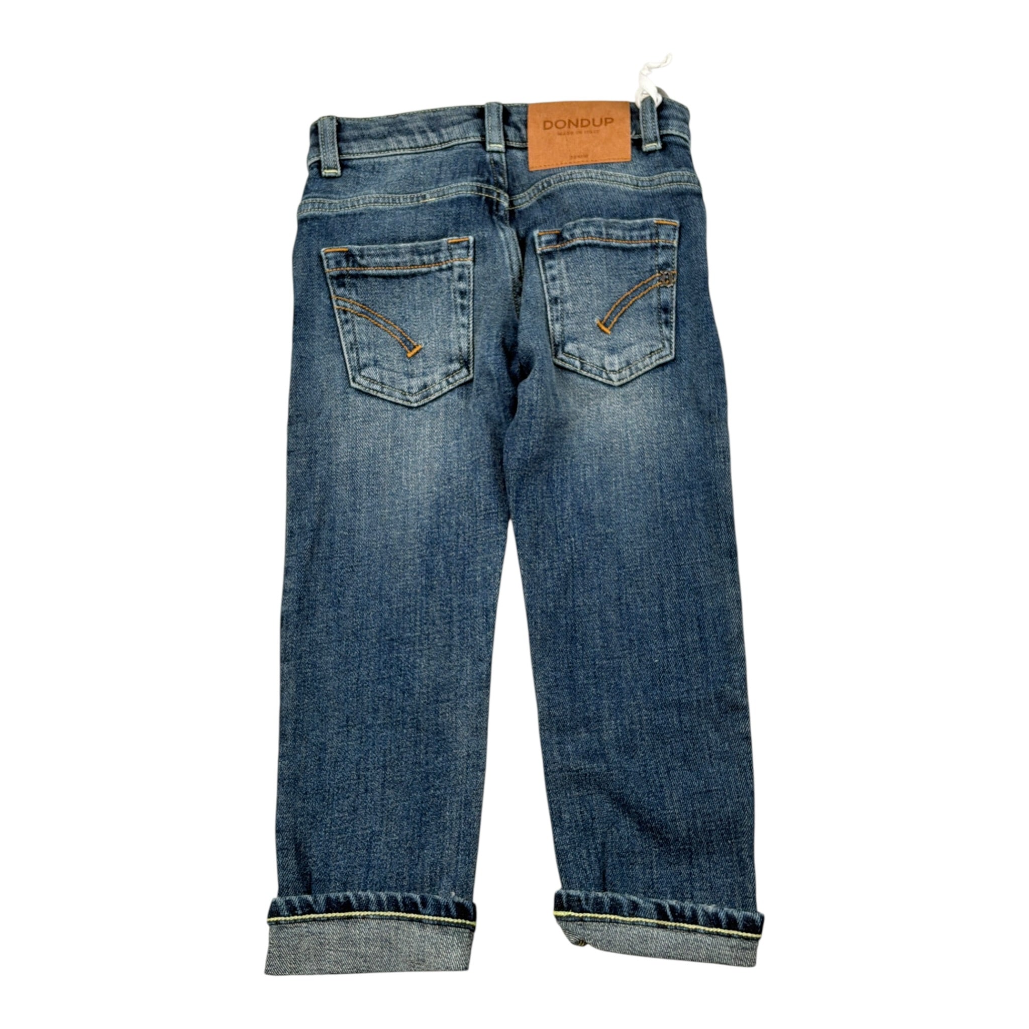 Dondup Jeans tinta unita con Strappi Blu per Bambino DMPA166 BLU DONDUP 