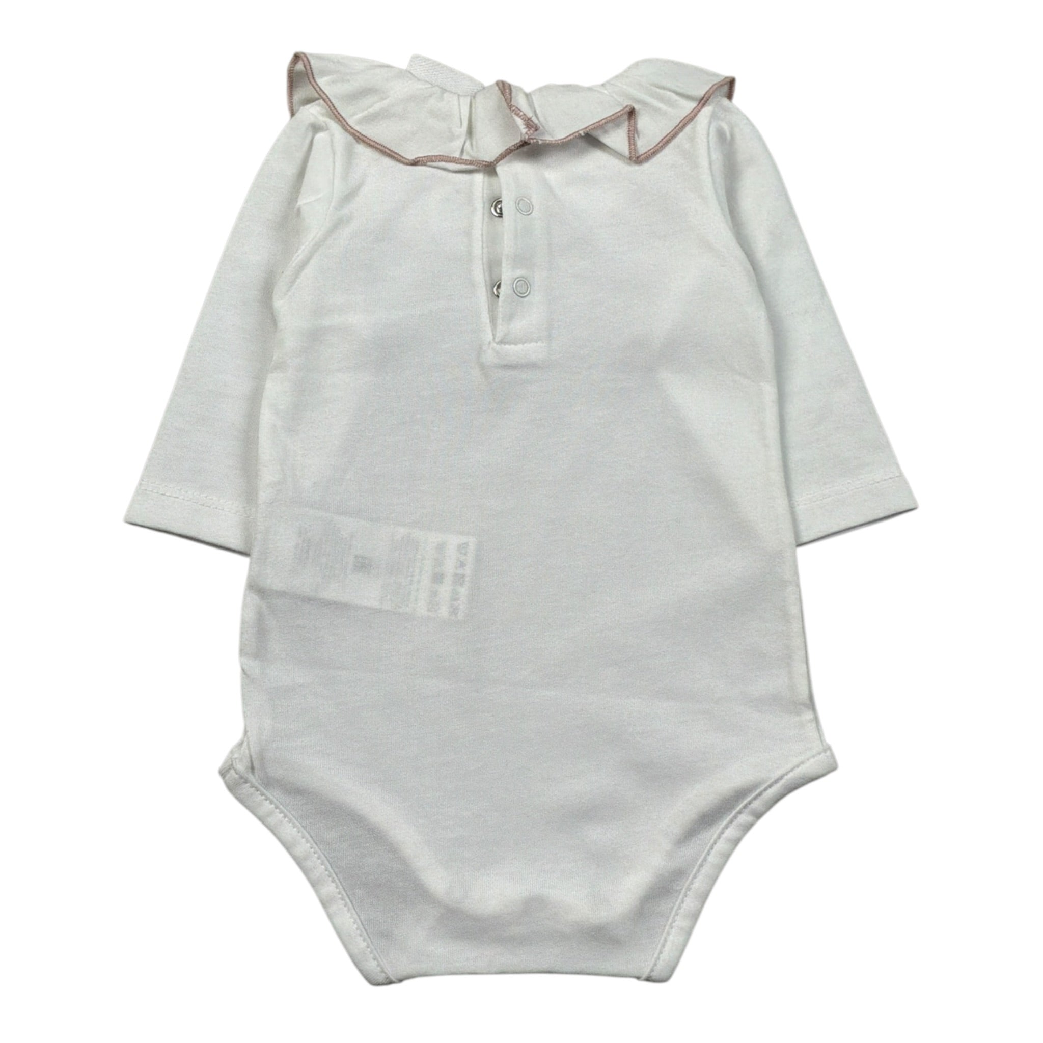 Dou Dou Body Manica Lunga tinta unita Bianco per Neonata DTA020 BIANCO DOU DOU 
