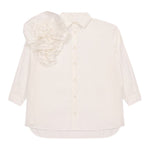 Dou Dou Camicia tinta unita con Applicazioni Bianco per Bambina DW5A30 BIANCO DOU DOU 