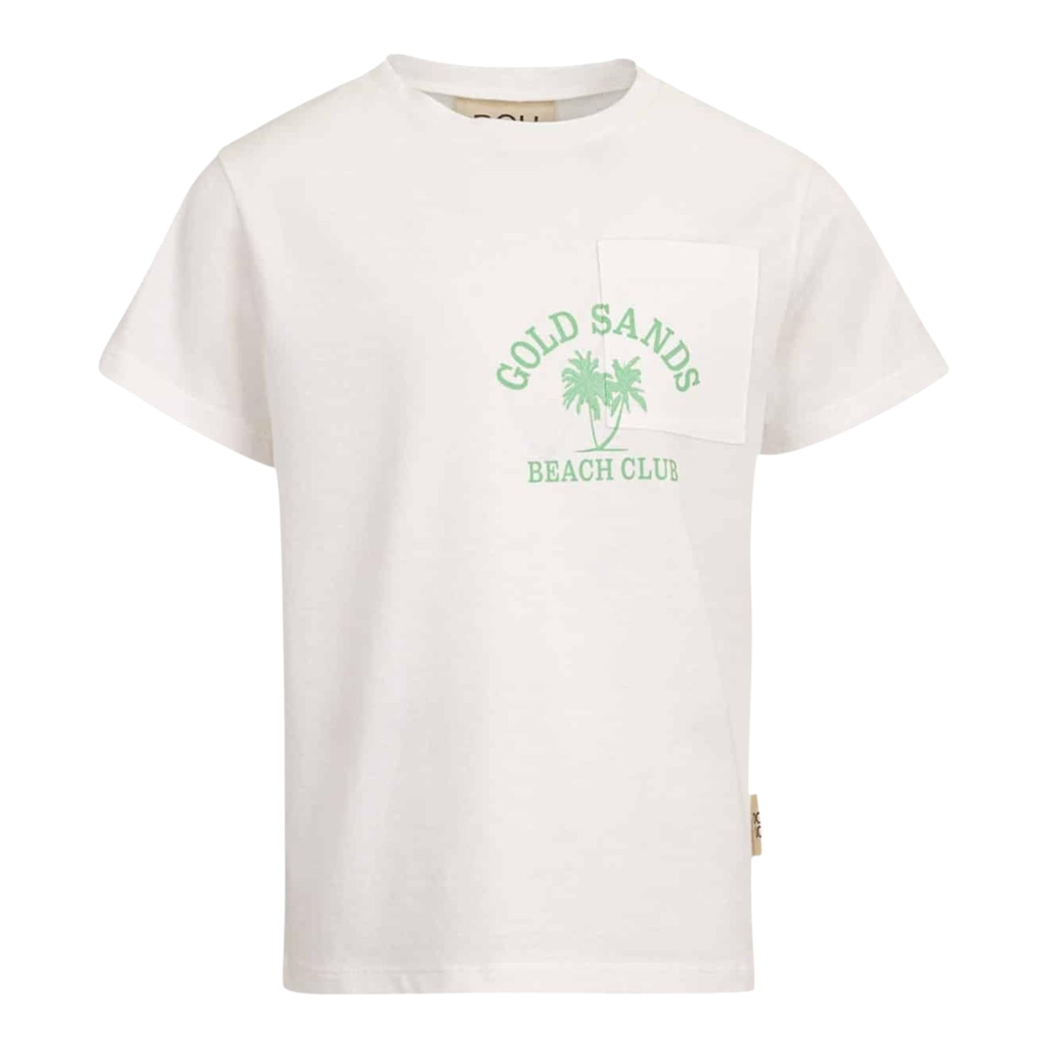 Dou Dou T-Shirt tinta unita con Stampa Bianco per Bambino DW8P21 BIANCO DOU DOU 