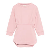 Dou Dou Abito tinta unita con Fiocco Rimovibile Rosa per Bambina DX1A50 ROSA DOU DOU 