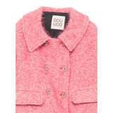 Dou Dou Cappotto Crop tinta unita Rosa per Bambina DX2A44X ROSA DOU DOU 