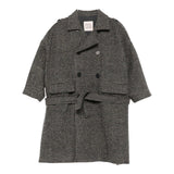 Dou Dou Cappotto Doppiopetto tinta unita Marrone per Bambina DX2P50X MARRONE DOU DOU 