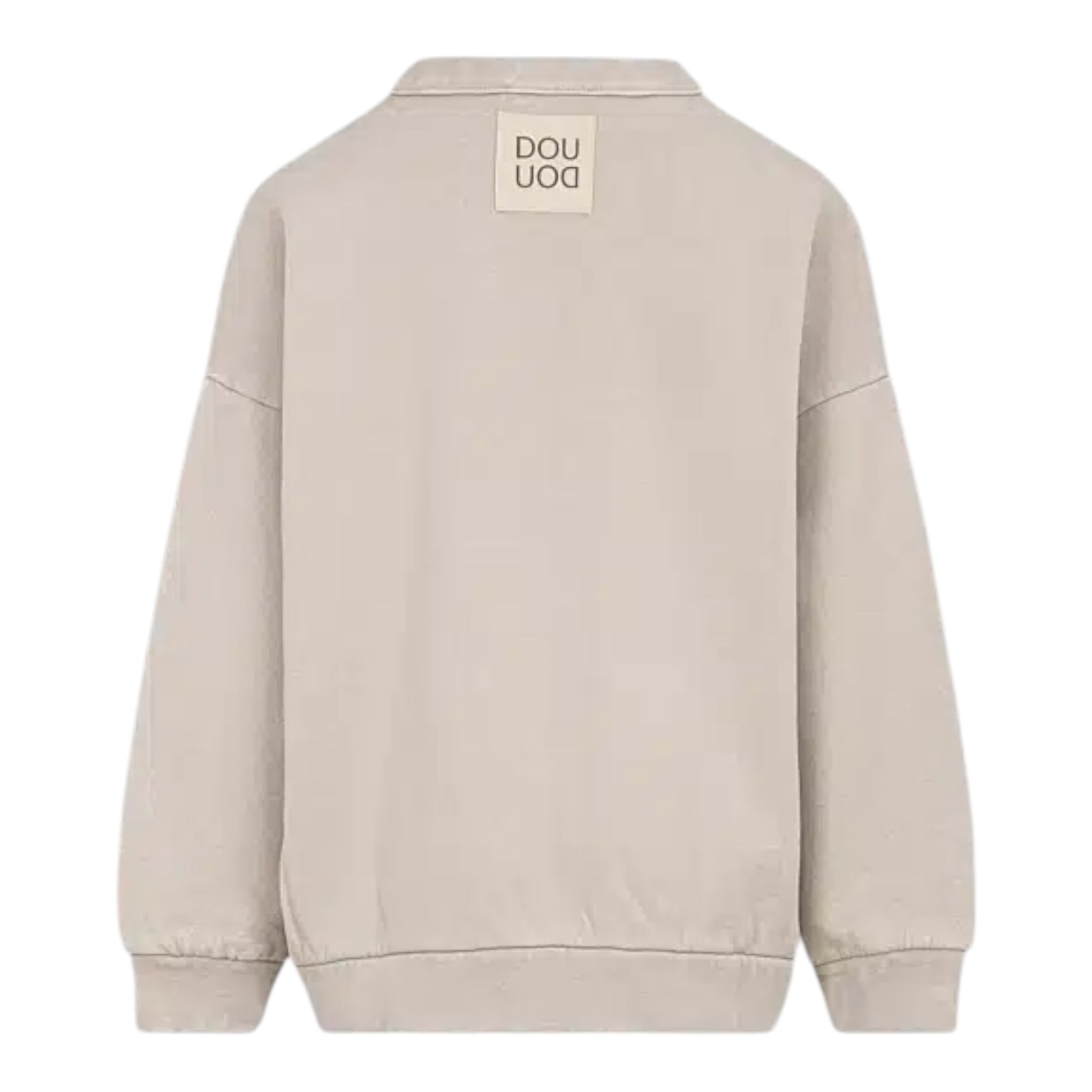 Dou Dou Cardigan tinta unita con Logo Beige per Bambino DX4A10 BEIGE DOU DOU 