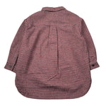 Dou Dou Camicia tinta unita con Fantasia A Quadri Bordeaux per Bambina DX5P20I0297 BORDEAUX DOU DOU 