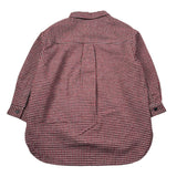 Dou Dou Camicia tinta unita con Fantasia A Quadri Bordeaux per Bambina DX5P20I0297 BORDEAUX DOU DOU 