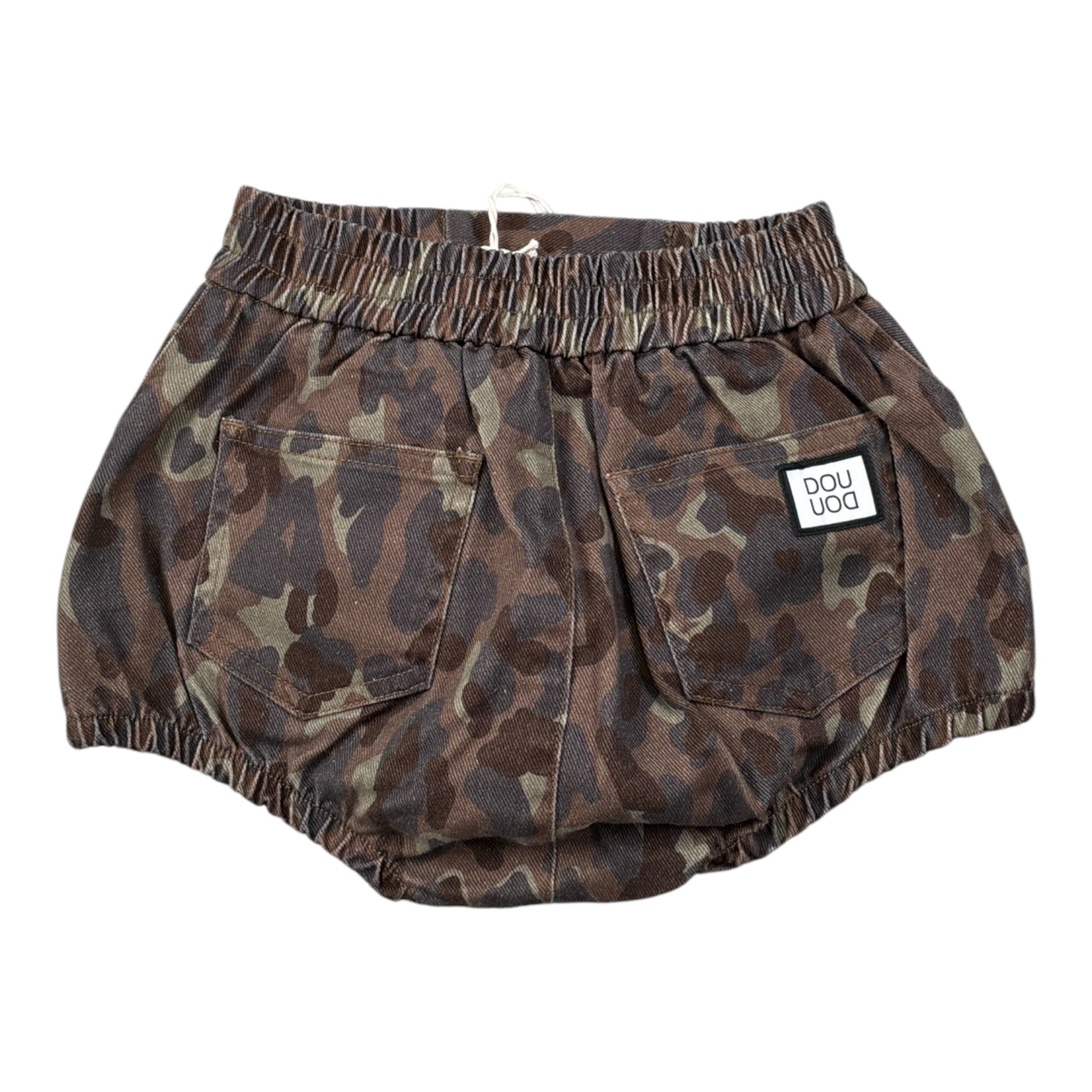 Dou Dou Coulotte tinta unita con Fantasia Militare Verde per Bambina DX6A39 VERDE DOU DOU 