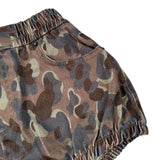 Dou Dou Coulotte tinta unita con Fantasia Militare Verde per Bambina DX6A39 VERDE DOU DOU 