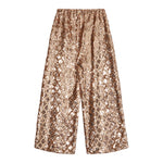 Dou Dou Pantalone tinta unita con Paillettes Oro per Bambina DX6A50U0239 ORO DOU DOU 