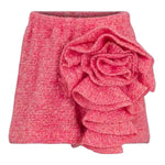 Dou Dou Short tinta unita con Fiori Rosa per Bambina DX6A79 ROSA DOU DOU 