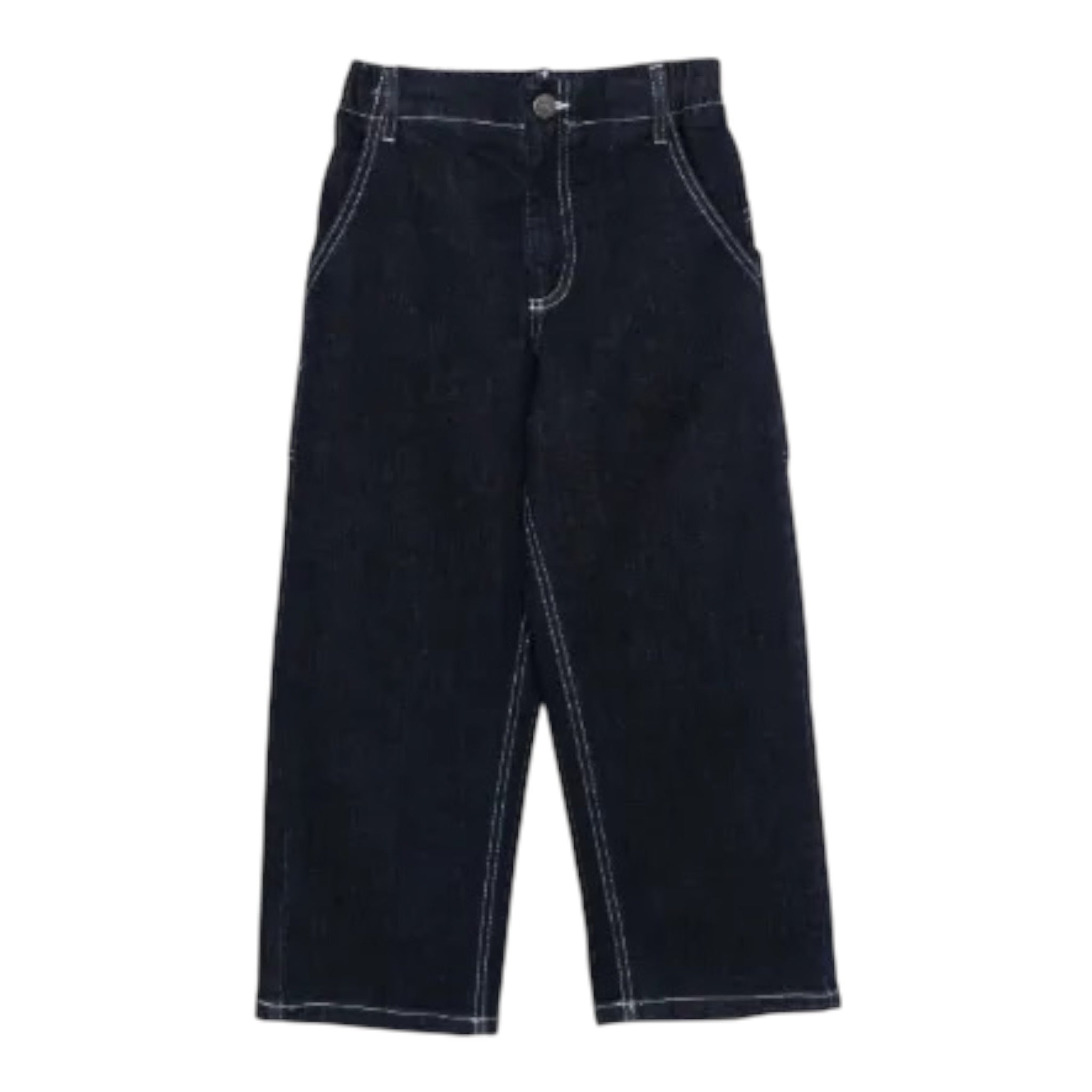 Dou Dou Jeans tinta unita Modello Palazzo Blu per Bambina DX6P30X BLU DOU DOU 