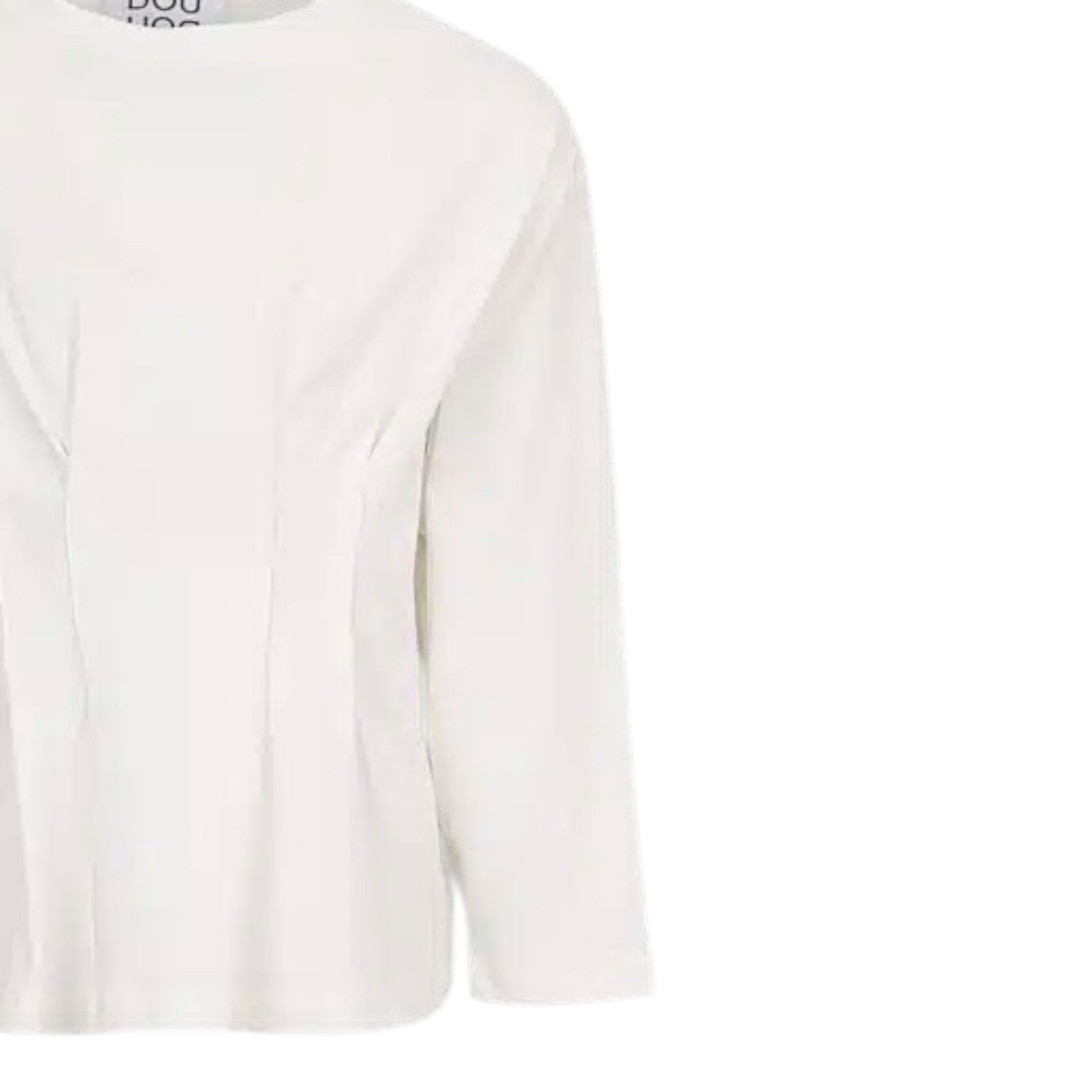 Dou Dou Shirt tinta unita con Logo Bianco per Bambina DX8A50 BIANCO DOU DOU 