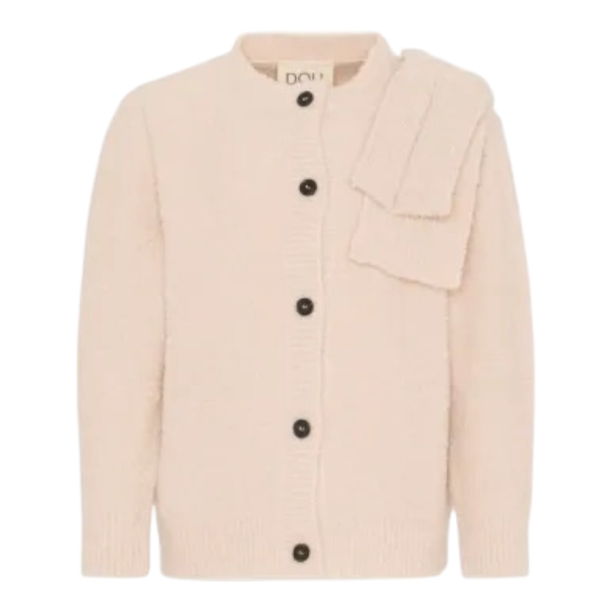Dou Dou Cardigan tinta unita Beige per Bambina DX9A20 BEIGE DOU DOU 