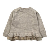 Dr.Kid Maglia Girocollo tinta unita con Ricami Beige per Neonata DK326 BEIGE DR.KID 