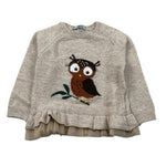 Dr.Kid Maglia Girocollo tinta unita con Ricami Beige per Neonata DK326 BEIGE DR.KID 