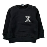 Dsquared2 Felpa tinta unita con Logo Nero per Neonato DQ2546 NERO DSQUARED2 