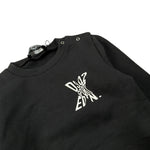 Dsquared2 Felpa tinta unita con Logo Nero per Neonato DQ2546 NERO DSQUARED2 