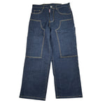 Dsquared2 Jeans tinta unita con Cuciture In Rilievo Blu per Bambino DQ2636X BLU DSQUARED2 