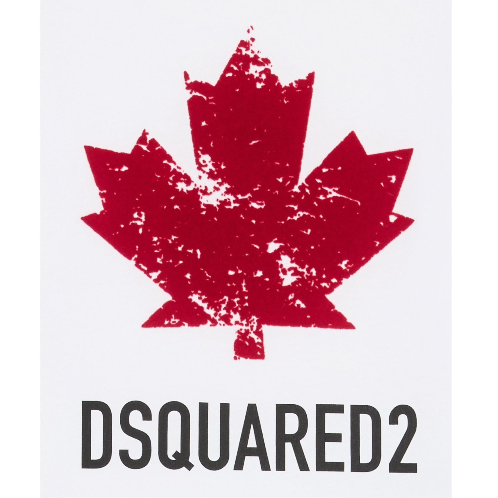 Dsquared2 T-Shirt Girocollo tinta unita con Logo Bianco per Bambino DQ2982X BIANCO DSQUARED2 