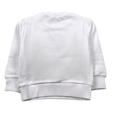 Dsquared2 Felpa Chiusa Girocollo tinta unita con Stampa Bianco per Neonato DQ3006N BIANCO DSQUARED2 