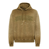 Dsquared2 Felpa tinta unita con Cappuccio E Stampa Verde per Bambina DQ3009 VERDE DSQUARED2 