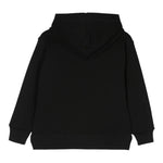 Dsquared2 Felpa con Zip E Cappuccio tinta unita Nero per Bambino DQ3010 NERO DSQUARED2 