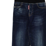 Dsquared2 Jeans tinta unita 5 Tasche Blu per Bambino DQ3036 BLU DSQUARED2 