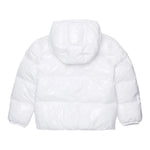Dsquared2 Giubbino tinta unita con Zip E Cappuccio Bianco per Bambino DQ3042 BIANCO DSQUARED2 